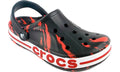 CROCS BAYABAND RED BLACK PRINTED RED